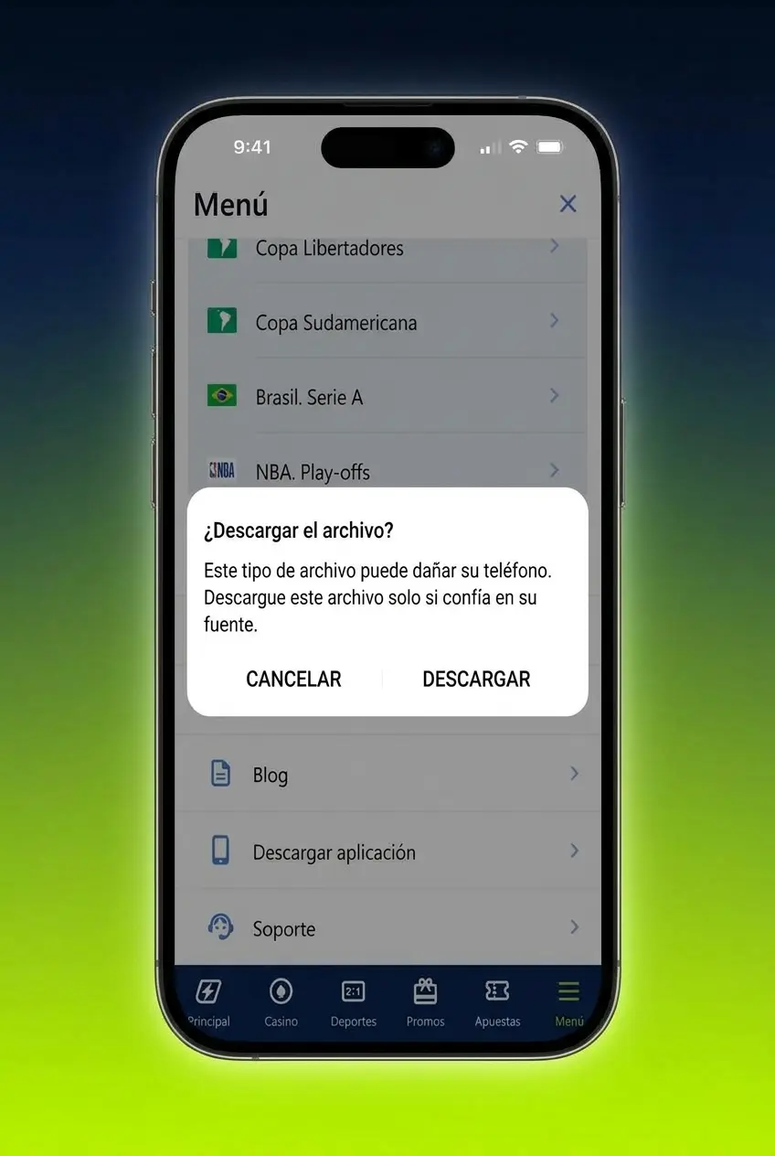 Pasos para descargar e instalar el APK de Jugabet en Android desde el botón verde de la página